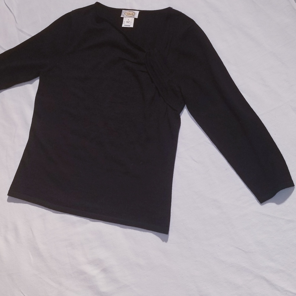 Talbots black top size M